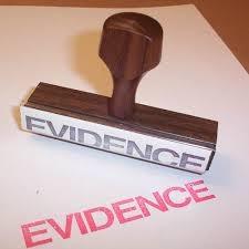 'Evidence' stamp