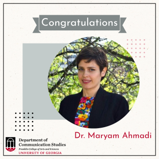 Congratulations Dr. Maryam Ahmadi