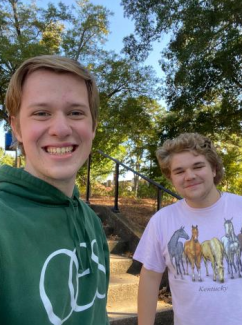 The first year team of Daniel Wakefield (left, from Atlanta) and Jack Mruz (right, from Johns Creek) went undefeated at the tournament. Go Dawgs!