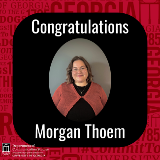 Congratulations Morgan Thoem