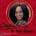 Congratulations Dr. Doris Acheme
